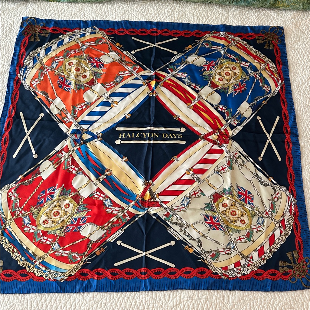 Halcyon Days London Silk Scarf